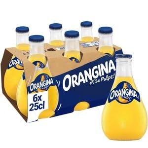 Orangina classic glass bottles - orangina,