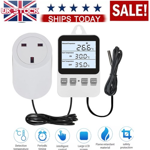 Digital plug thermostat - uk,