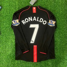 Ronaldo #7 Man United Away Retro premier league 07/08 long sleeve L
