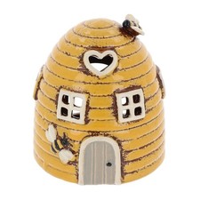 Shudehill Giftware Village Pottery Mini Beehive Yellow Tealight Holder Ceramic