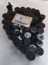 45Packs 80ml POP TOP SQUEEZE Bottles Container Vials RX - BLACK- Child Resistant