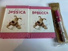 BOOFLE NOTE BOOK PENS PERSONALISED SAM PEN ONLY LEFT