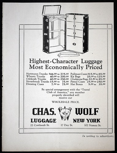Chas wolf luggage vintage - wolf,