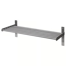 NEW IKEA GRUNDTAL Wall Shelf Stainless Steel 60 cm Kitchen Storage 15kg Load