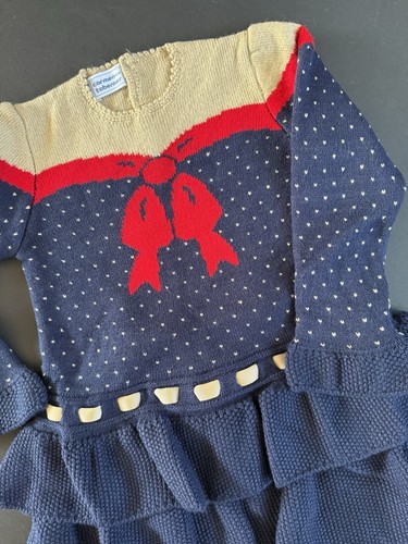 Girls christmas knitted dress - christmas,