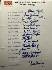 1983 Cricket World Cup =Hand