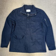 Calvin Klein Navy Blue Zipped Jacket/Coat Men's Large (C)