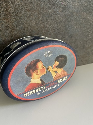 Hershey kisses tin - tin, empty