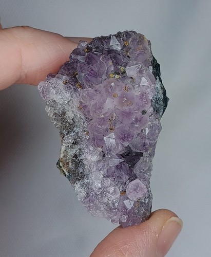Purple amethyst quartz crystal - amethyst,