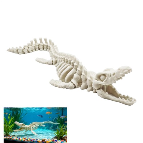Printed skeleton dinosaur - printed,