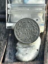 1855  Netherlands Silver 5 Cents - Nice Grade REF C 82