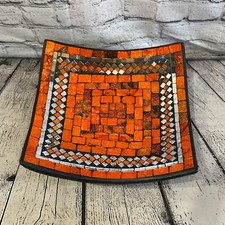 30cm Orange Square Mosaic