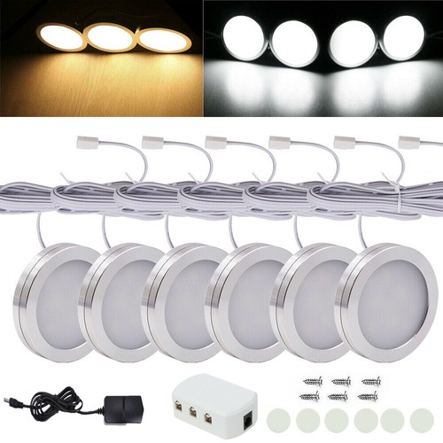 6pcs under cabinet lighting - 3/6pcs,