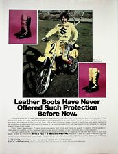 1981 Brad Lackey Suzuki AXO Motocross Boots Moto-X Fox - Vintage Advertisement