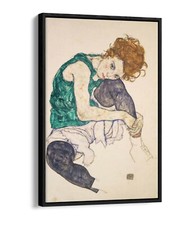 EGON SCHIELE SEATED WOMAN WITH