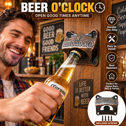 Vintage wall mounted beer - vintage,