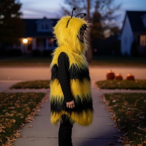 Kids bee costume hooded - kids,