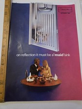Vintage 1960s Maid Stainless Steel Sink Brochure Letter Stockists Retro Kitchen