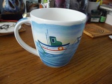 Hudson Middleton fine bone china lazy days large fishing boat mug