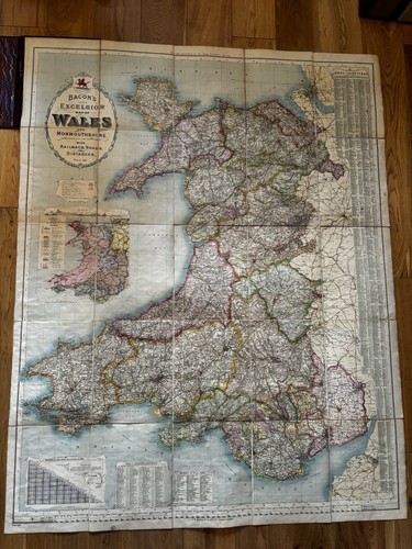 Vintage bacon excelsior map - bacon's,