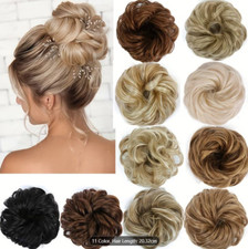 Messy Bun Hair Piece Curly