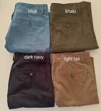Ex Debenhams Regular Fit Flexi Waist Flat Front Mens Maine Chinos BNWOT