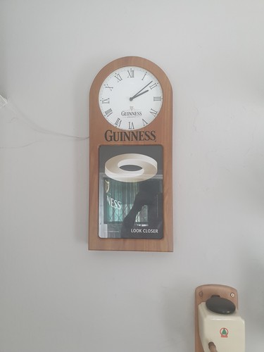 Guinness wall clock - guinness,