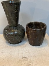 Small cornish serpentine vase - cornish,