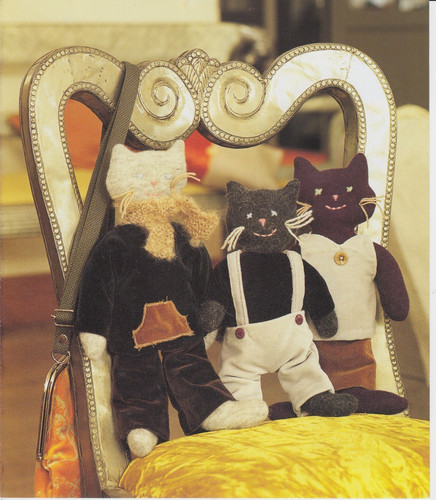 Cat dolls toy sewing pattern - cat,