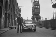 English actor Tom Adams with a