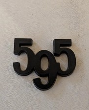Black 595 badge - 595, emblem