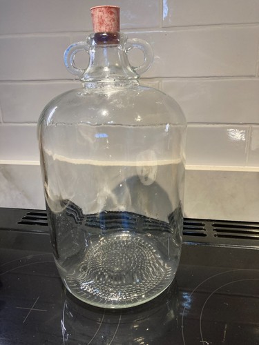 Demijohn glass bottle - glass,