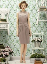 DESSY Lela Rose LR189 - Size 10 - Topaz Crinkle Chiffon - Bridesmaid/Prom Dress