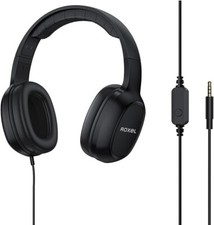 Roxel RX90 Over-Ear Head-Mounted Wired Headphones Perfect For Phones & Tablets