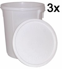 3x 25L Storage Bucket & Tamper