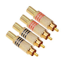 4 Pcs RCA Male Soldering