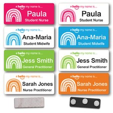 Hello My Name Is Badge Boho