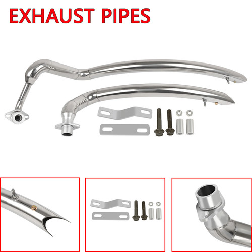 Chrome exhaust pipes system - exhaust,