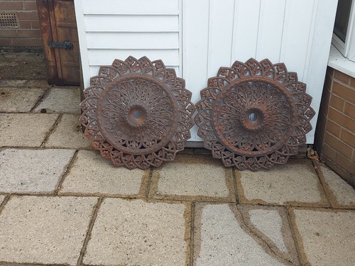 Victorian ceiling roses pair - victorian,