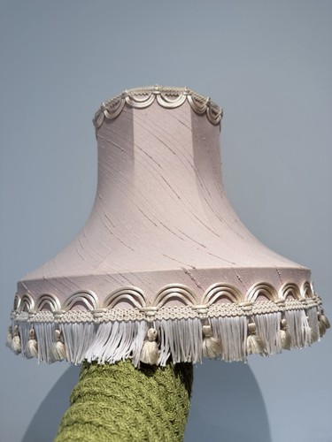 Pink vintage style lampshade - vintage-style,