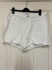 Primark White Denim Frayed
