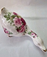 Goose Fine Bone China Ornament Crown China Floral Design Duck