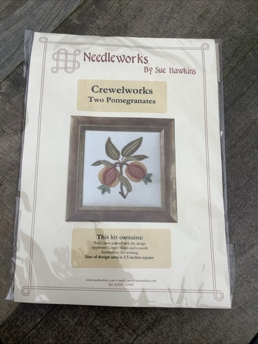 Crewelworks two pomegranates - two,