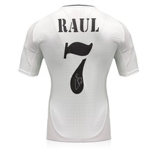 Raul Signed Real Madrid 2024-25 Home Football Shirt