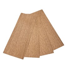 Oak wood veneer - American 0.6mm. Set of 4 small sheets for crafts, DIY, hobbies