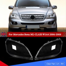 For Mercedes Benz W164 ML Class 06-08 Headlight Headlamp Lens Covers Left&Right