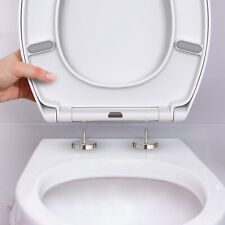 Premium Duroplast Toilet Seat Soft Close Quick Release O-Shaped Scratch Proof
