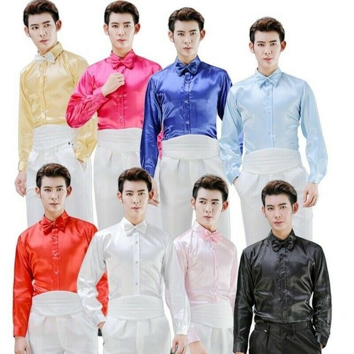 Men silky dress - shirt, formal