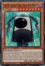 DLCS-EN132 FLOWER CARDIAN ZEBRA GRASS WITH MOON COMMON 1ST EDITION YuGiOh CARD