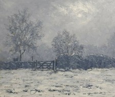 original oil painting:misty